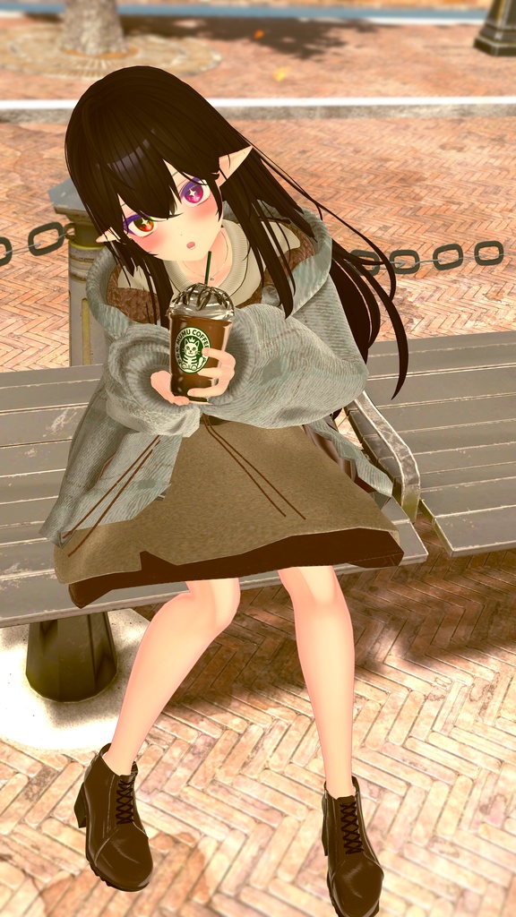 108アバター相当 デートコーデ-Furry Petite-ファリーペティート (VRChat向け衣装)#mumu_shop