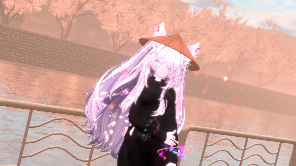 27アバター相当 アオザイ風衣装-ルア・ズイエン-lụa Duyên (VRChat向け衣装)#mumu_shop