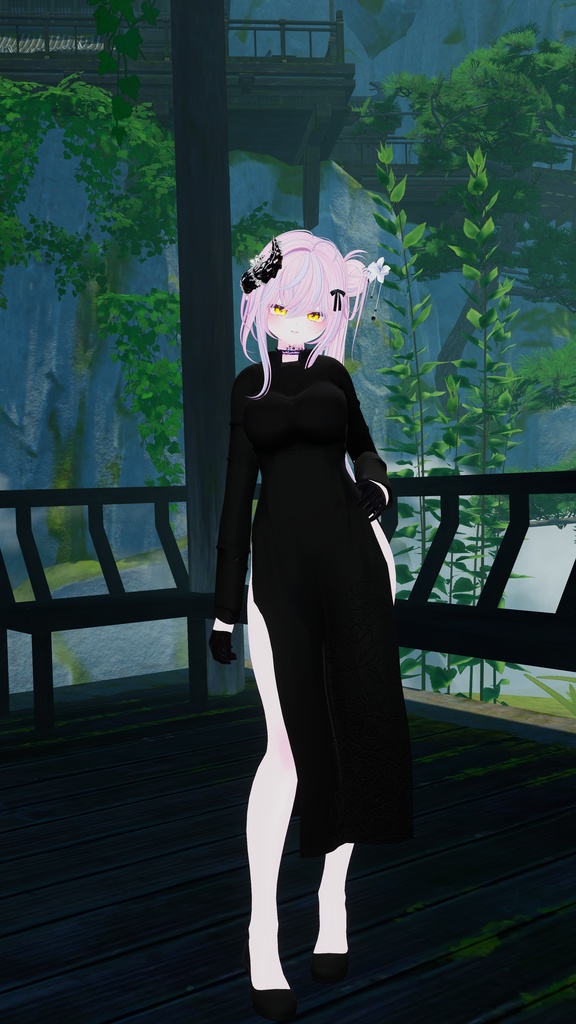 27アバター相当 アオザイ風衣装-ルア・ズイエン-lụa Duyên (VRChat向け衣装)#mumu_shop