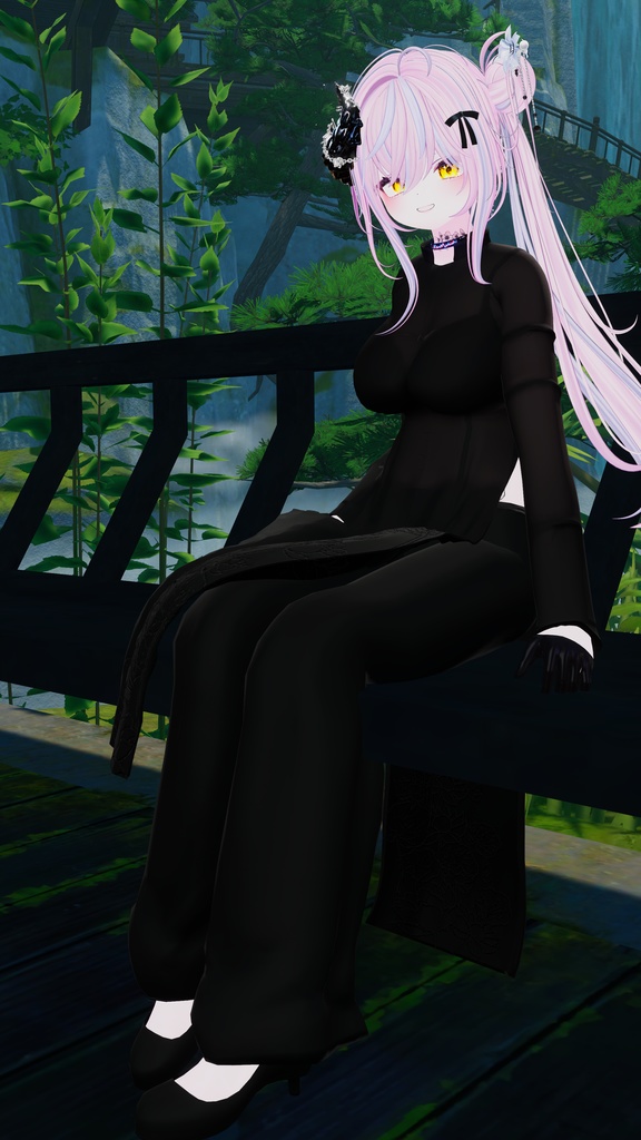 27アバター相当 アオザイ風衣装-ルア・ズイエン-lụa Duyên (VRChat向け衣装)#mumu_shop