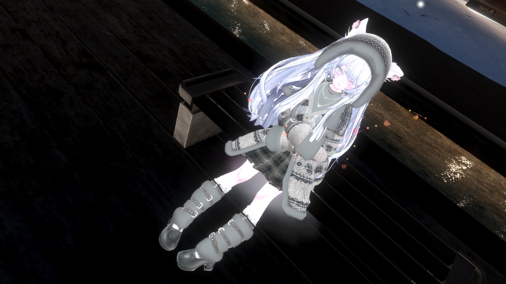 95アバター相当 冬映えコーデ-Noël Brûlée-ノエルブリュレ (VRChat向衣装)#mumu_shop