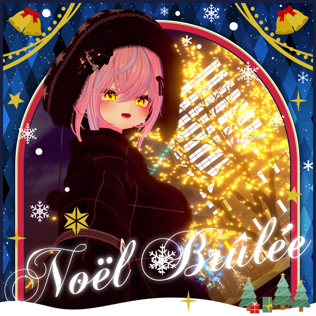 95アバター相当 冬映えコーデ-Noël Brûlée-ノエルブリュレ (VRChat向衣装)#mumu_shop