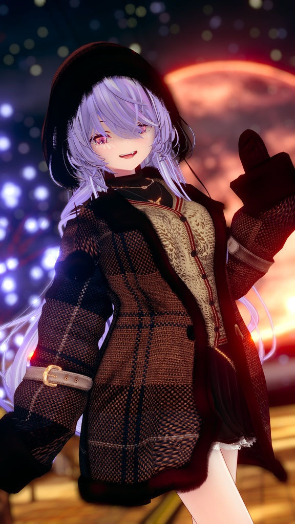 95アバター相当 冬映えコーデ-Noël Brûlée-ノエルブリュレ (VRChat向衣装)#mumu_shop