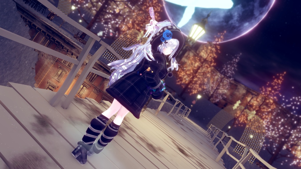 95アバター相当 冬映えコーデ-Noël Brûlée-ノエルブリュレ (VRChat向衣装)#mumu_shop