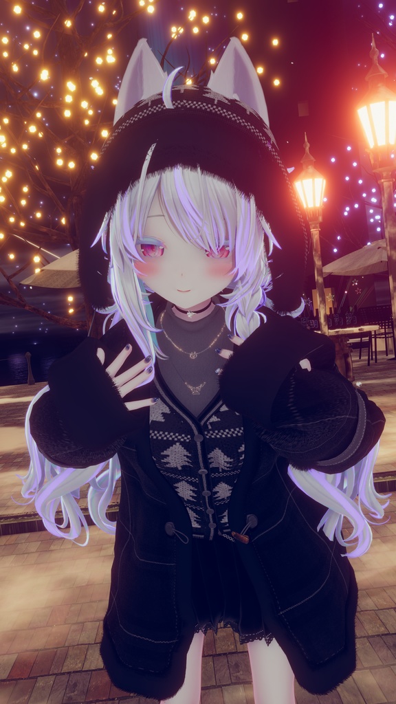 95アバター相当 冬映えコーデ-Noël Brûlée-ノエルブリュレ (VRChat向衣装)#mumu_shop