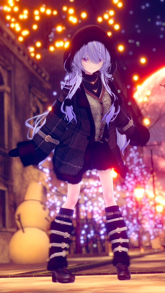 95アバター相当 冬映えコーデ-Noël Brûlée-ノエルブリュレ (VRChat向衣装)#mumu_shop