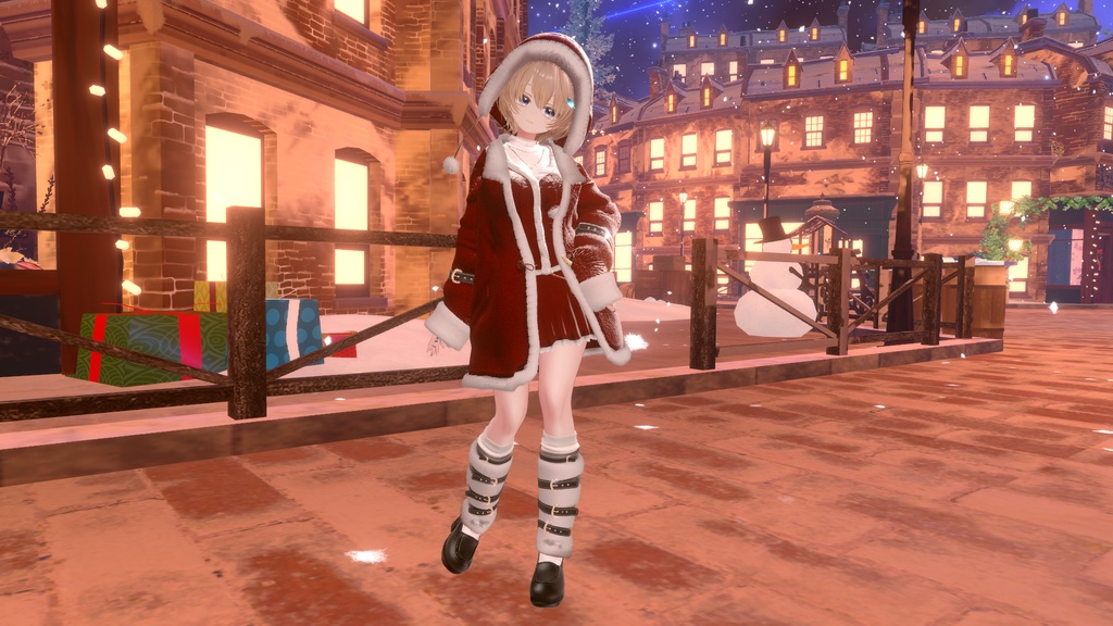 95アバター相当 冬映えコーデ-Noël Brûlée-ノエルブリュレ (VRChat向衣装)#mumu_shop