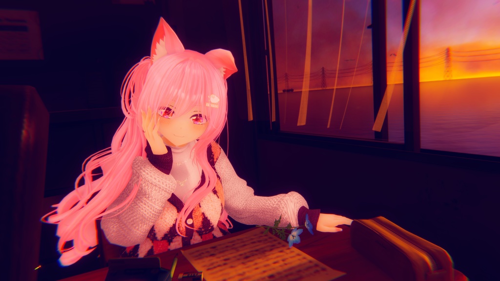 95アバター相当 冬映えコーデ-Noël Brûlée-ノエルブリュレ (VRChat向衣装)#mumu_shop