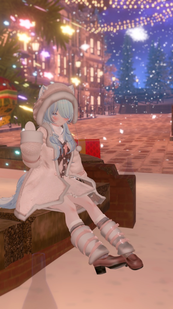 95アバター相当 冬映えコーデ-Noël Brûlée-ノエルブリュレ (VRChat向衣装)#mumu_shop