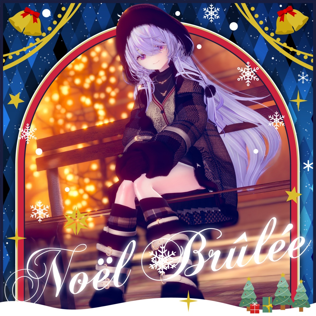 95アバター相当 冬映えコーデ-Noël Brûlée-ノエルブリュレ (VRChat向衣装)#mumu_shop