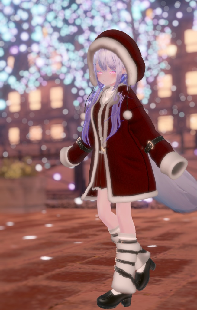 95アバター相当 冬映えコーデ-Noël Brûlée-ノエルブリュレ (VRChat向衣装)#mumu_shop