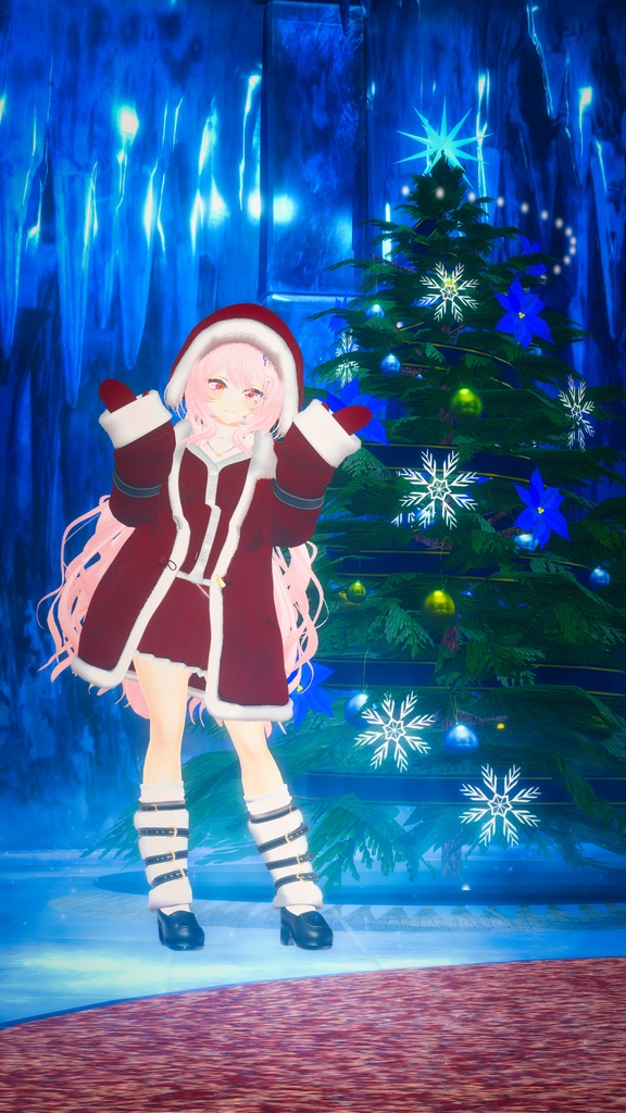 95アバター相当 冬映えコーデ-Noël Brûlée-ノエルブリュレ (VRChat向衣装)#mumu_shop