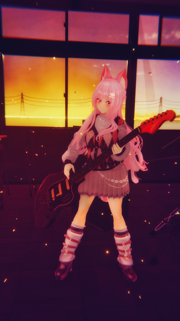 95アバター相当 冬映えコーデ-Noël Brûlée-ノエルブリュレ (VRChat向衣装)#mumu_shop