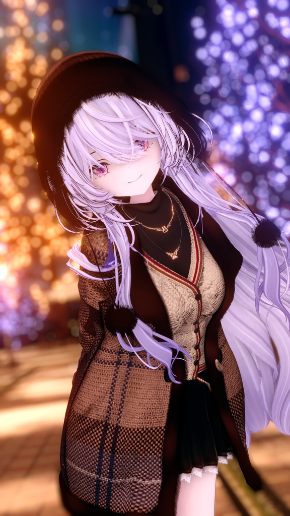 95アバター相当 冬映えコーデ-Noël Brûlée-ノエルブリュレ (VRChat向衣装)#mumu_shop