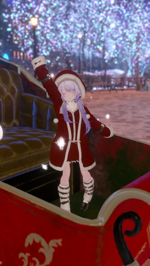 95アバター相当 冬映えコーデ-Noël Brûlée-ノエルブリュレ (VRChat向衣装)#mumu_shop