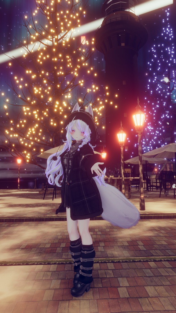 95アバター相当 冬映えコーデ-Noël Brûlée-ノエルブリュレ (VRChat向衣装)#mumu_shop