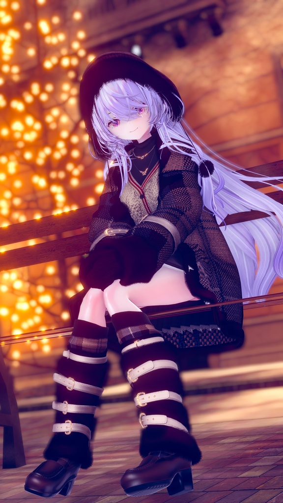 95アバター相当 冬映えコーデ-Noël Brûlée-ノエルブリュレ (VRChat向衣装)#mumu_shop