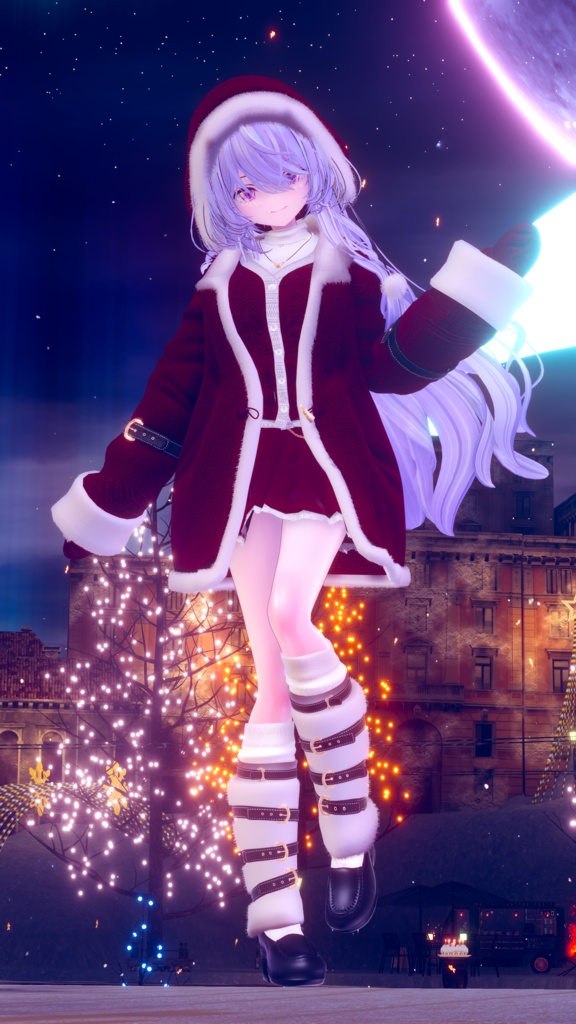 95アバター相当 冬映えコーデ-Noël Brûlée-ノエルブリュレ (VRChat向衣装)#mumu_shop