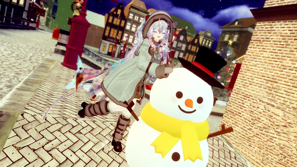 95アバター相当 冬映えコーデ-Noël Brûlée-ノエルブリュレ (VRChat向衣装)#mumu_shop