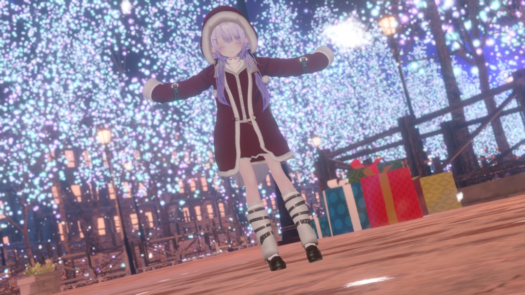 95アバター相当 冬映えコーデ-Noël Brûlée-ノエルブリュレ (VRChat向衣装)#mumu_shop