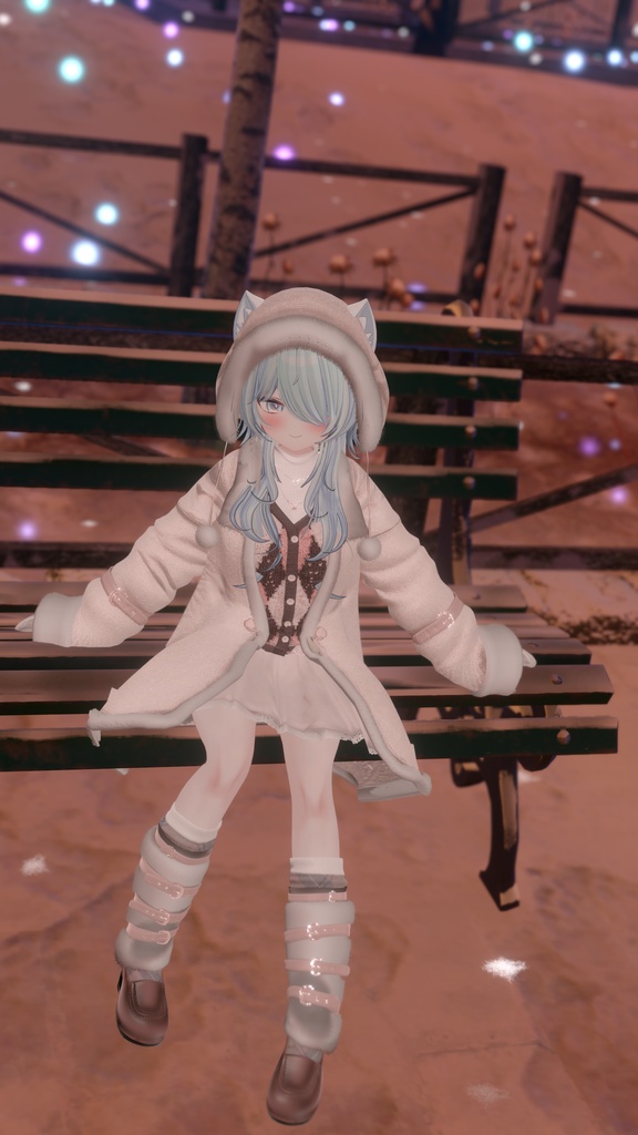 95アバター相当 冬映えコーデ-Noël Brûlée-ノエルブリュレ (VRChat向衣装)#mumu_shop