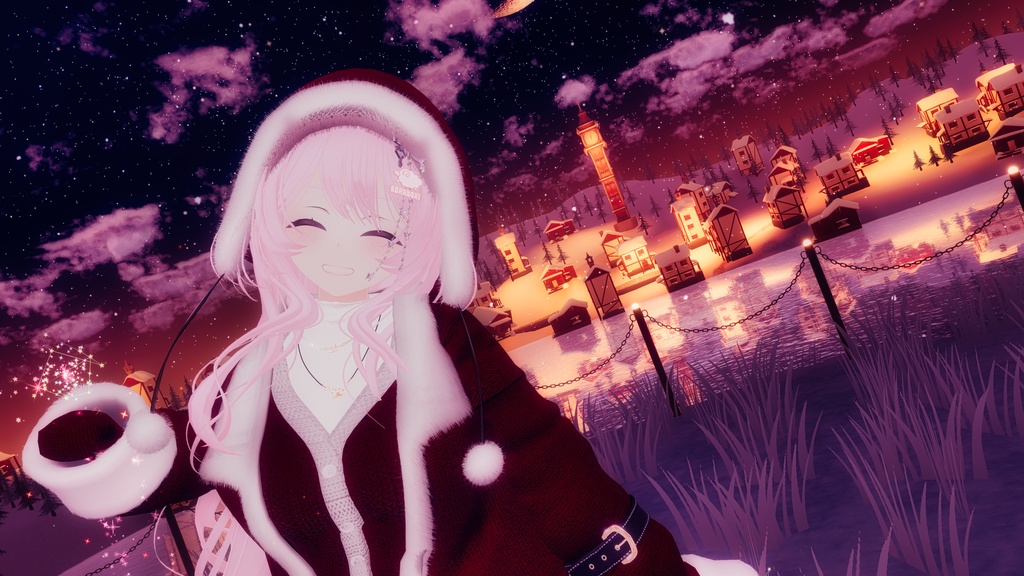 95アバター相当 冬映えコーデ-Noël Brûlée-ノエルブリュレ (VRChat向衣装)#mumu_shop