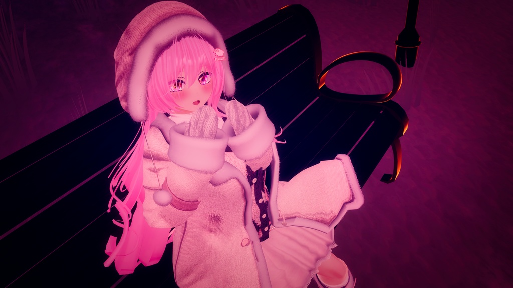 95アバター相当 冬映えコーデ-Noël Brûlée-ノエルブリュレ (VRChat向衣装)#mumu_shop