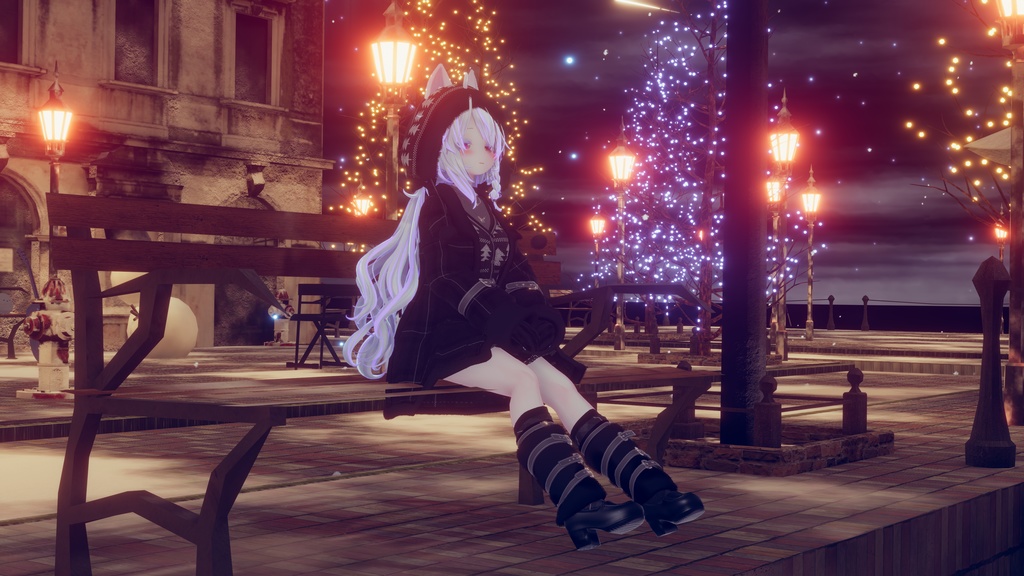 95アバター相当 冬映えコーデ-Noël Brûlée-ノエルブリュレ (VRChat向衣装)#mumu_shop