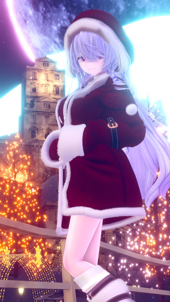 95アバター相当 冬映えコーデ-Noël Brûlée-ノエルブリュレ (VRChat向衣装)#mumu_shop