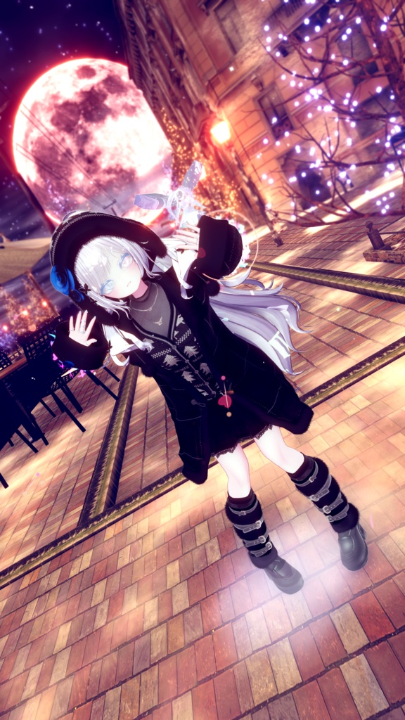 95アバター相当 冬映えコーデ-Noël Brûlée-ノエルブリュレ (VRChat向衣装)#mumu_shop