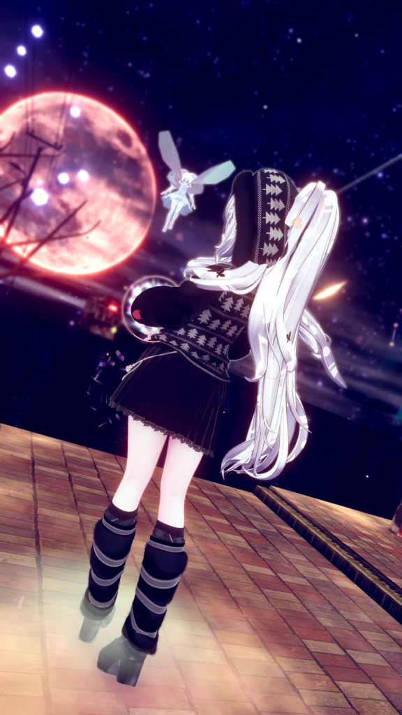 95アバター相当 冬映えコーデ-Noël Brûlée-ノエルブリュレ (VRChat向衣装)#mumu_shop