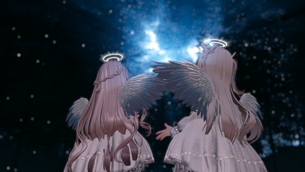 100アバター相当天使&悪魔コーデ ディアベルム&セラフィン Diabellum & Seraphine(VRChat向衣装)#mumu_shop