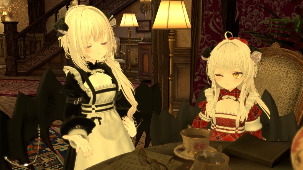 100アバター相当天使&悪魔コーデ ディアベルム&セラフィン Diabellum & Seraphine(VRChat向衣装)#mumu_shop