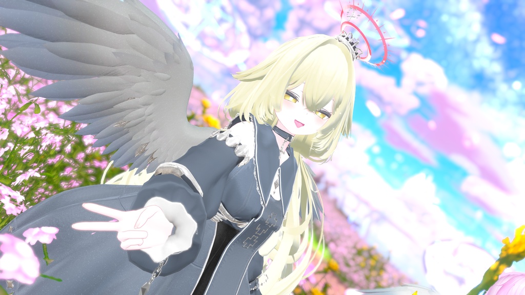 100アバター相当天使&悪魔コーデ ディアベルム&セラフィン Diabellum & Seraphine(VRChat向衣装)#mumu_shop