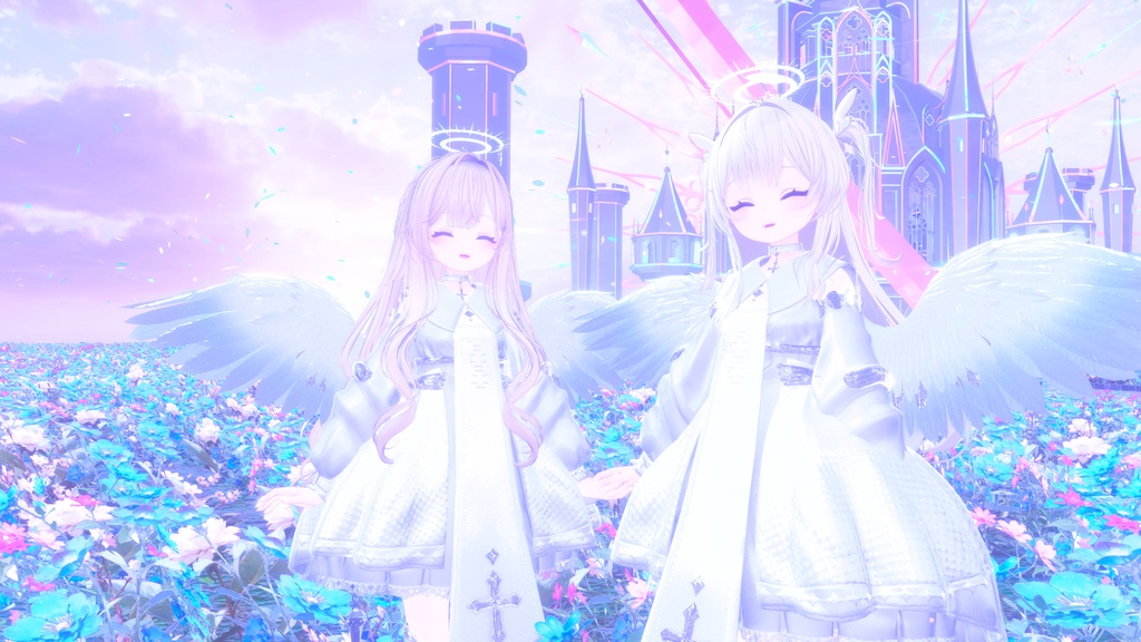 100アバター相当天使&悪魔コーデ ディアベルム&セラフィン Diabellum & Seraphine(VRChat向衣装)#mumu_shop