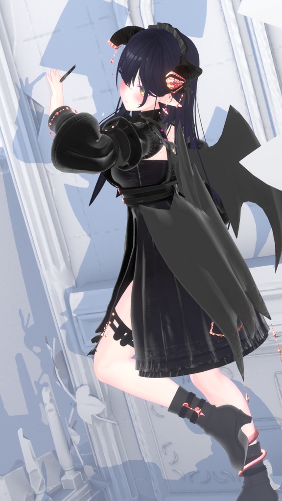 100アバター相当天使&悪魔コーデ ディアベルム&セラフィン Diabellum & Seraphine(VRChat向衣装)#mumu_shop