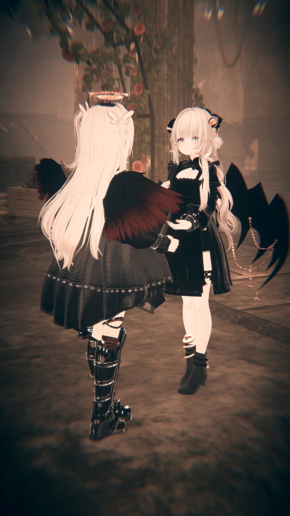 100アバター相当天使&悪魔コーデ ディアベルム&セラフィン Diabellum & Seraphine(VRChat向衣装)#mumu_shop