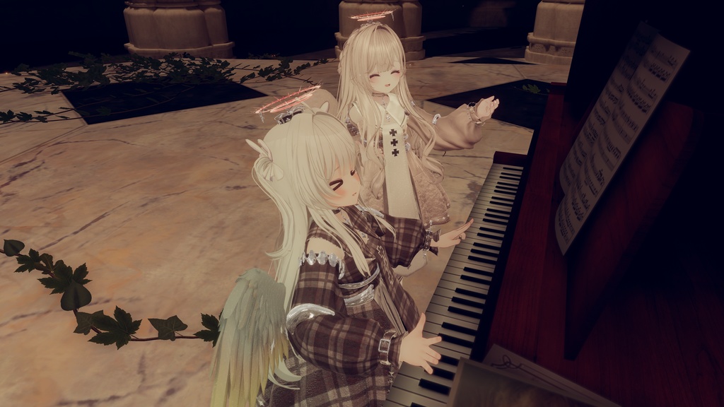 100アバター相当天使&悪魔コーデ ディアベルム&セラフィン Diabellum & Seraphine(VRChat向衣装)#mumu_shop