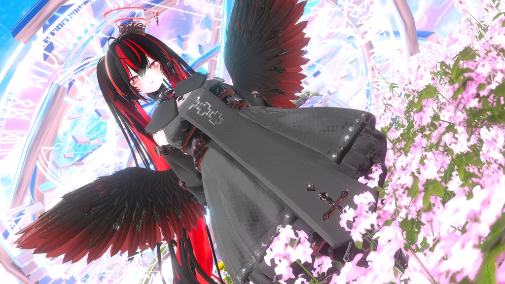 100アバター相当天使&悪魔コーデ ディアベルム&セラフィン Diabellum & Seraphine(VRChat向衣装)#mumu_shop