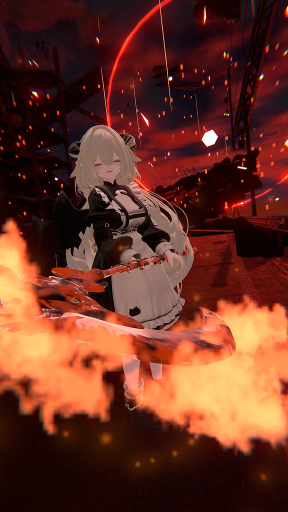 100アバター相当天使&悪魔コーデ ディアベルム&セラフィン Diabellum & Seraphine(VRChat向衣装)#mumu_shop