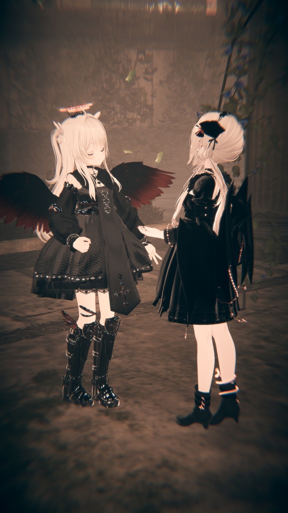 100アバター相当天使&悪魔コーデ ディアベルム&セラフィン Diabellum & Seraphine(VRChat向衣装)#mumu_shop