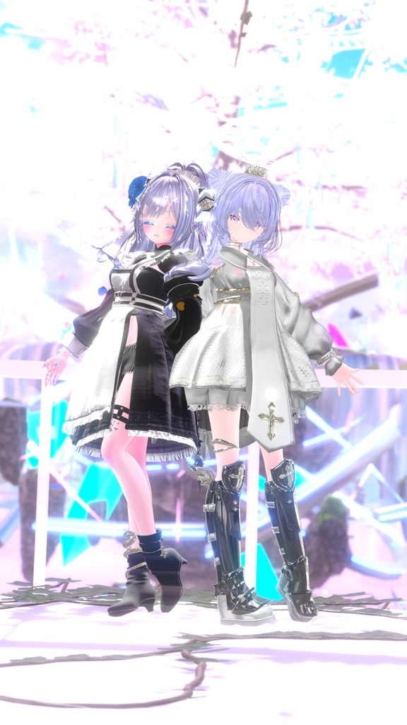100アバター相当天使&悪魔コーデ ディアベルム&セラフィン Diabellum & Seraphine(VRChat向衣装)#mumu_shop