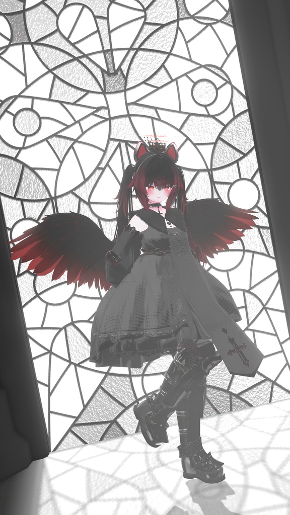 100アバター相当天使&悪魔コーデ ディアベルム&セラフィン Diabellum & Seraphine(VRChat向衣装)#mumu_shop