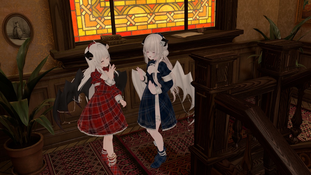 100アバター相当天使&悪魔コーデ ディアベルム&セラフィン Diabellum & Seraphine(VRChat向衣装)#mumu_shop