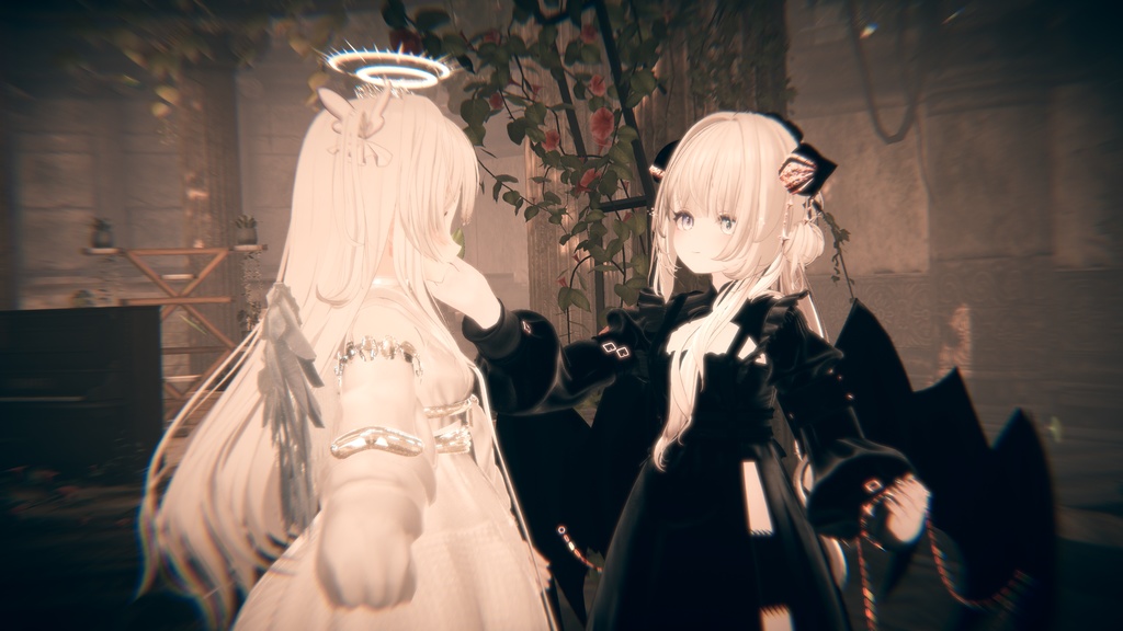 100アバター相当天使&悪魔コーデ ディアベルム&セラフィン Diabellum & Seraphine(VRChat向衣装)#mumu_shop
