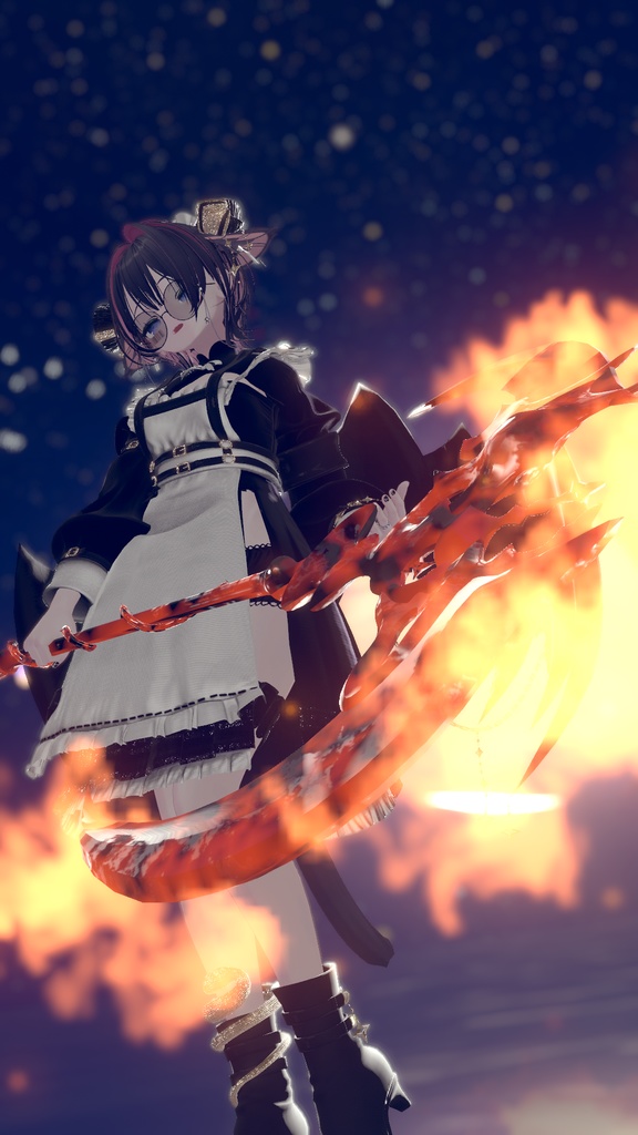 101アバター相当天使&悪魔コーデ ディアベルム&セラフィン Diabellum & Seraphine(VRChat向衣装)#mumu_shop