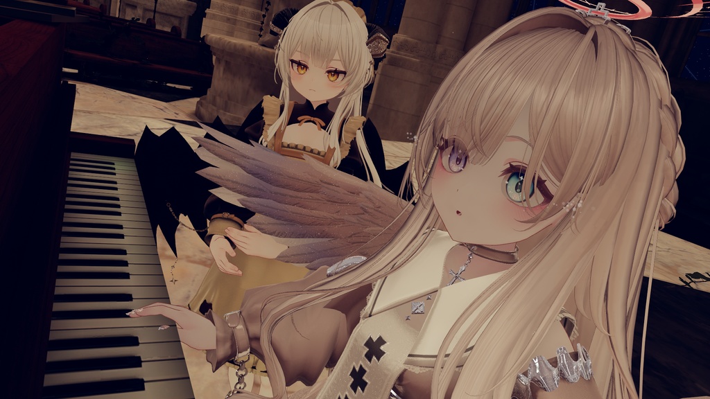 100アバター相当天使&悪魔コーデ ディアベルム&セラフィン Diabellum & Seraphine(VRChat向衣装)#mumu_shop
