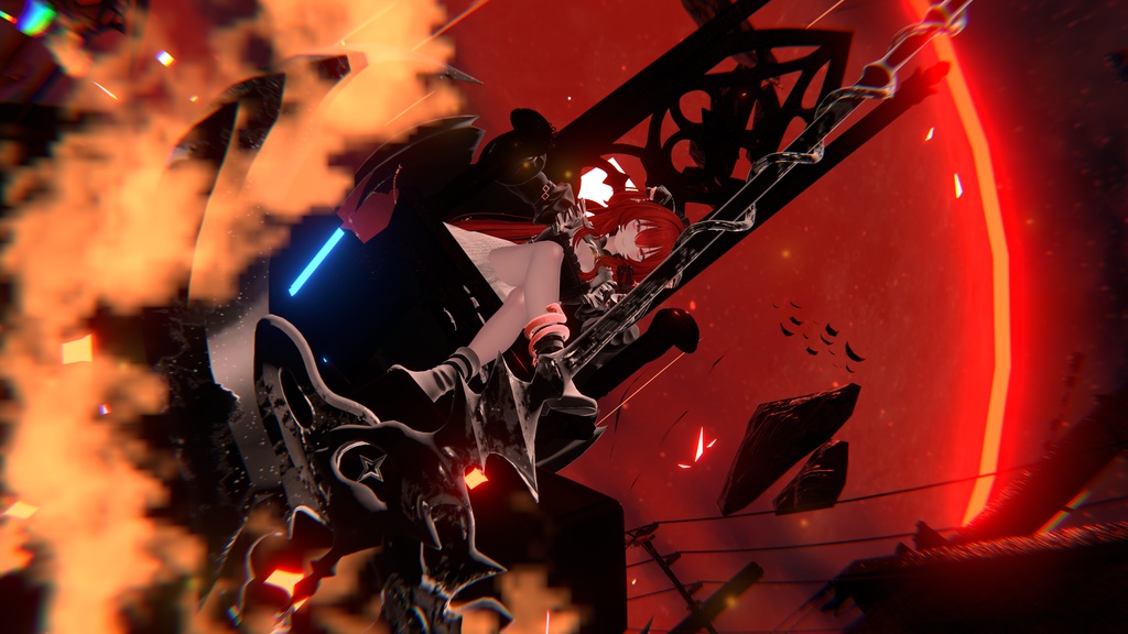 100アバター相当天使&悪魔コーデ ディアベルム&セラフィン Diabellum & Seraphine(VRChat向衣装)#mumu_shop