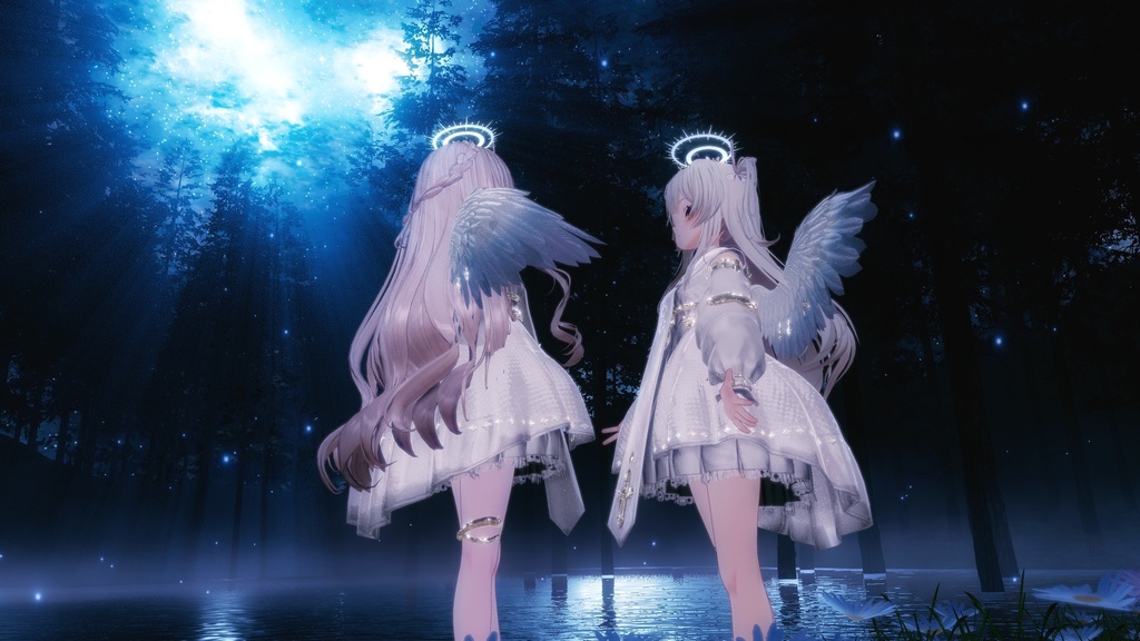 100アバター相当天使&悪魔コーデ ディアベルム&セラフィン Diabellum & Seraphine(VRChat向衣装)#mumu_shop