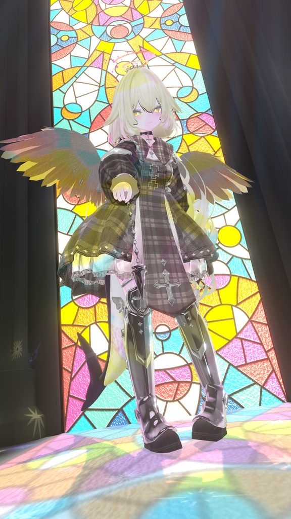 100アバター相当天使&悪魔コーデ ディアベルム&セラフィン Diabellum & Seraphine(VRChat向衣装)#mumu_shop
